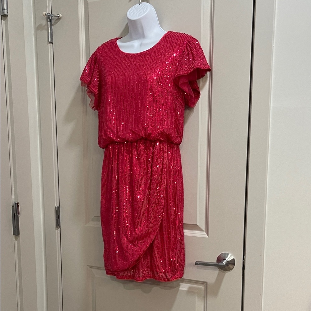 Paging Barbie Grace Karin Sparkling Pink Sequin Dress